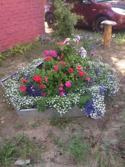 Клумба "Альпийская горка" оцинкованная во Владимире